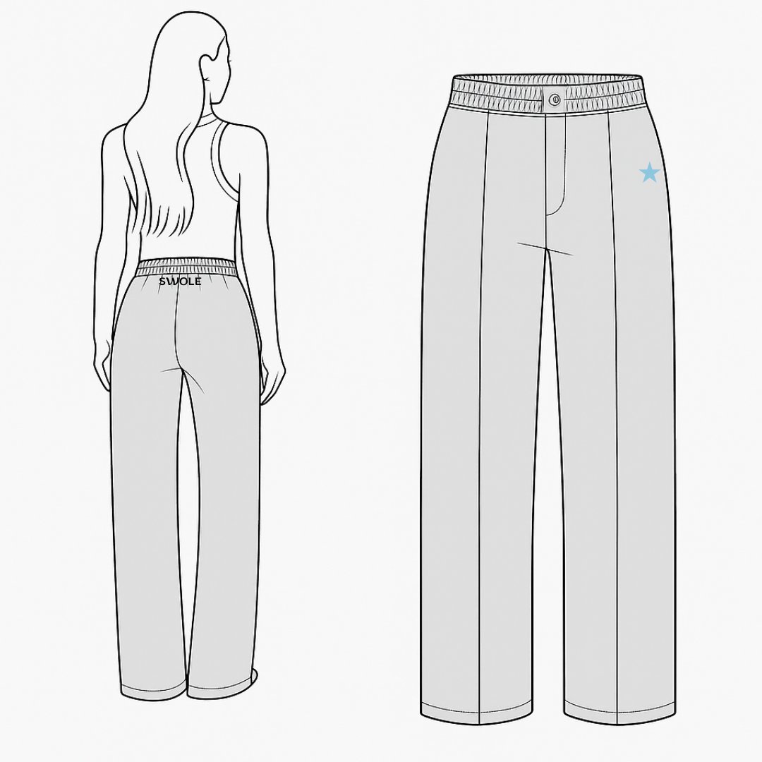 Gray Pants straight 